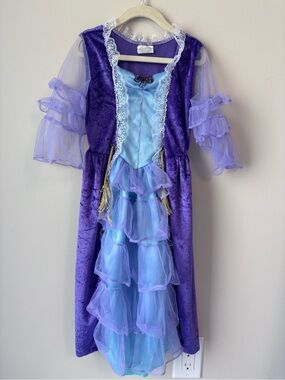 Girls' Purple and Light Blue Fairy Princess Costume Dress